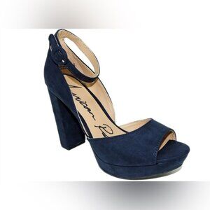 American Rag Women's Blue Peep-Toe Heels size 9.5M